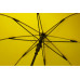 Зонт-трость полуавтомат Wetty с проявляющимся рисунком, желтый с нанесением логотипа компании