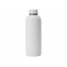 Вакуумная термобутылка "Cask" Waterline, soft touch, 500 мл, тубус, белый с нанесением логотипа компании