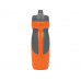 Спортивная бутылка «Flex» 709 мл, оранжевый/серый с нанесением логотипа компании