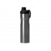 Бутылка для воды «Supply» Waterline, нерж сталь, 850 мл, серебристый/черный с нанесением логотипа компании