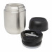 Ланч-бокс с двойными стенками «Супо», серебристый с нанесением логотипа компании