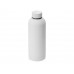 Вакуумная термобутылка "Cask" Waterline, soft touch, 500 мл, тубус, белый с нанесением логотипа компании