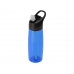 Бутылка c кнопкой "Tank", тритан, 680мл Waterline, синий с нанесением логотипа компании