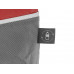 Сумка-холодильник Reviver с длинными ручками из нетканого переработанного материала RPET, красный/серый с нанесением логотипа компании