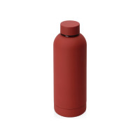 Вакуумная термобутылка "Cask" Waterline, soft touch, 500 мл, тубус, красный