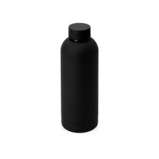 Вакуумная термобутылка "Cask" Waterline, soft touch, 500 мл, тубус, черный