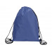 Рюкзак-мешок Reviver из нетканого переработанного материала RPET, синий с нанесением логотипа компании