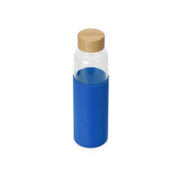 Бутылка для воды стеклянная "Refine", в чехле, 550 мл, темно-синий