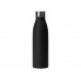 Стальная бутылка "Rely", 650 мл, черный матовый с нанесением логотипа компании