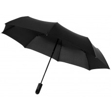Зонт "Traveler" автоматический 21,5", черный с нанесением логотипа компании