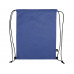 Рюкзак-мешок Reviver из нетканого переработанного материала RPET, синий с нанесением логотипа компании