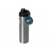 Бутылка для воды «Supply» Waterline, нерж сталь, 850 мл, серебристый/черный с нанесением логотипа компании