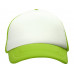 Бейсболка под сублимацию с сеткой Newport, зеленое яблоко/белый с нанесением логотипа компании