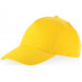 Бейсболка "Мемфис 230" 5-панельная, yellow с нанесением логотипа компании