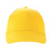 Бейсболка "Мемфис 230" 5-панельная, yellow с нанесением логотипа компании