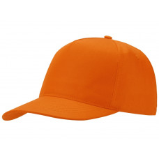 Бейсболка "Mix" 5-ти панельная 180 гр, оранжевый с нанесением логотипа компании