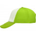 Бейсболка под сублимацию с сеткой Newport, зеленое яблоко/белый с нанесением логотипа компании