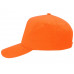 Бейсболка «Florida 350» 5-панельная, оранжевый с нанесением логотипа компании