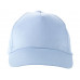 Бейсболка "Memphis" 5-ти панельная 165 гр, голубой с нанесением логотипа компании