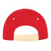 Бейсболка "New Castle" 6-ти панельная, красный/натуральный с нанесением логотипа компании