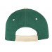Бейсболка "New Castle" 6-ти панельная, зеленый/натуральный с нанесением логотипа компании
