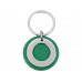 Брелок "Корал-Спрингс", зеленый/серебристый с нанесением логотипа компании