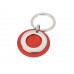 Брелок "Корал-Спрингс", красный/серебристый с нанесением логотипа компании