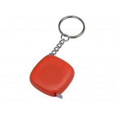 Брелок-рулетка 1м "Block", красный с нанесением логотипа компании
