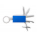 Мультитул-брелок 5-в-1 «Badge», синий с нанесением логотипа компании