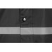 Длинный дождевик Lanai  из полиэстера со светоотражающей тесьмой, черный (без ЧЗ) с нанесением логотипа компании