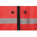 Длинный дождевик Lanai  из полиэстера со светоотражающей тесьмой, красный с нанесением логотипа компании
