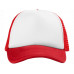 Бейсболка "Trucker", красный/белый с нанесением логотипа компании