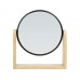 Зеркало из бамбука "Black Mirror", черный с нанесением логотипа компании