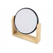 Зеркало из бамбука "Black Mirror", черный с нанесением логотипа компании
