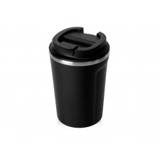 Термокружка CAFe COMPACT, 380 мл, черный с нанесением логотипа компании