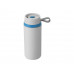 Термостакан герметичный "Flow", белый/синий с нанесением логотипа компании