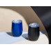 Вакуумная термокружка "Sense", непротекаемая крышка, крафтовая упаковка, темно-синий с нанесением логотипа компании