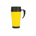 Кружка с термоизоляцией "Silence" 350мл, желтый с нанесением логотипа компании
