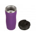 Термокружка "Double wall mug C1", soft touch, 350 мл, фиолетовый с нанесением логотипа компании