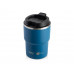 Вакуумная термокружка с внутренним керамическим покрытием «Coffee Express», 360 мл, синий с нанесением логотипа компании