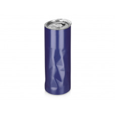 Вакуумная термокружка "Decart", 450 мл, тубус, ярко-синий с нанесением логотипа компании