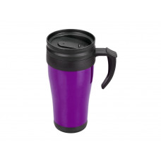 Кружка с термоизоляцией "Silence" 350мл, фиолетовый с нанесением логотипа компании