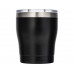 Вакуумная термокружка c керамическим покрытием "Rodos", непротекаемая крышка, 350 мл, черный с нанесением логотипа компании