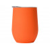Термокружка "Vacuum mug C1", soft touch, 370мл, оранжевый с нанесением логотипа компании