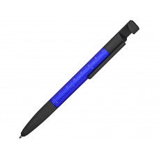 Ручка-стилус пластиковая шариковая многофункциональная (6 функций) «Multy», синий с нанесением логотипа компании