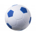Антистресс Football, белый/ярко-синий с нанесением логотипа компании