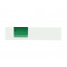 Подставка под ручку и скрепки «Потакет», белый/зеленый с нанесением логотипа компании