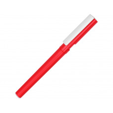 Ручка пластиковая шариковая трехгранная «Nook» с подставкой для телефона в колпачке, красный/белый с нанесением логотипа компании