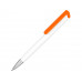 Ручка-подставка «Кипер», белый/оранжевый с нанесением логотипа компании
