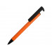 Ручка-подставка шариковая «Кипер Металл», оранжевый с нанесением логотипа компании